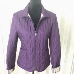 Burberry  London Purple Quilted Puffer Jacket